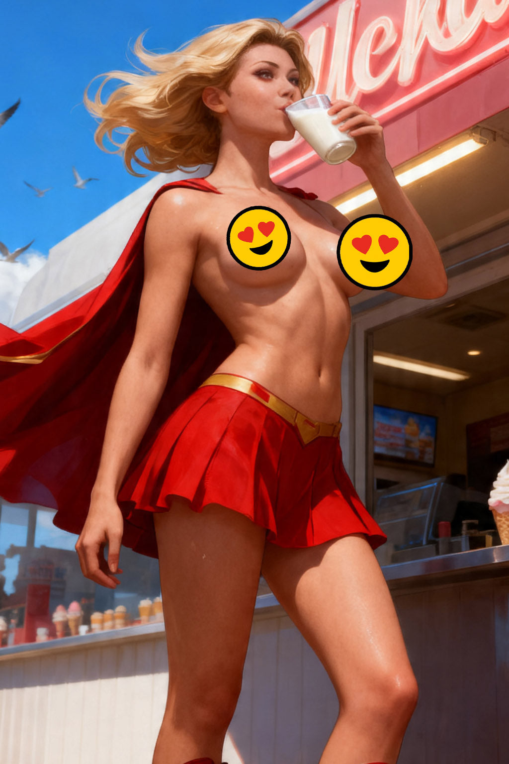 Diamond Key Pinup #2 (Supergirl Cosplay Cover)